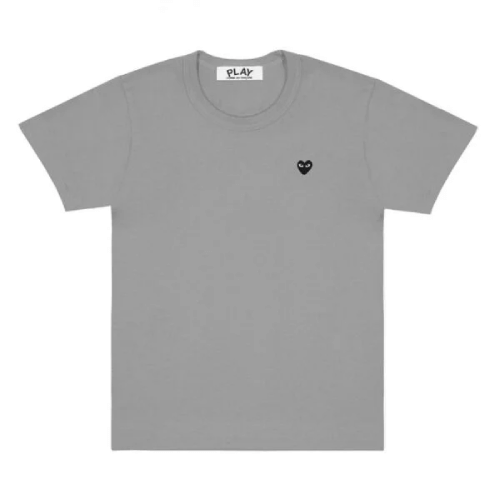 CDG Play Basic Coloured T-Shirt with Small Black Emblem