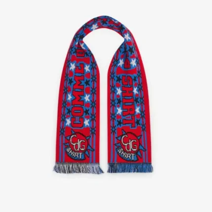CDG Shirt Football Red Scarf/Blue