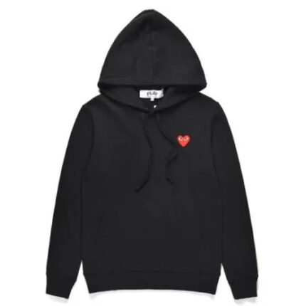 CDG Play Pullover Black Hoodie