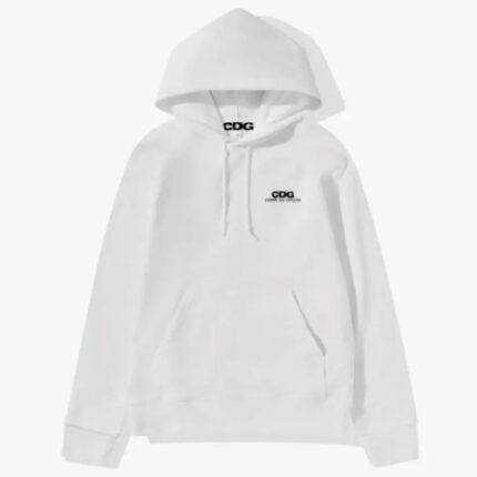 Comme des Garçons Logo Hoodie White