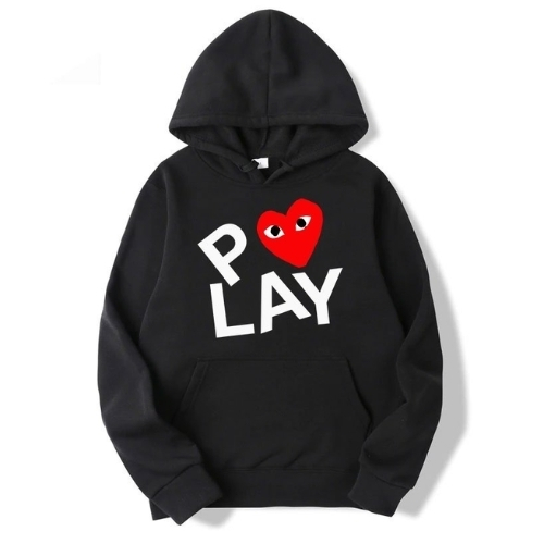 Comme des Garçons PLAY Heart Black Hoodie