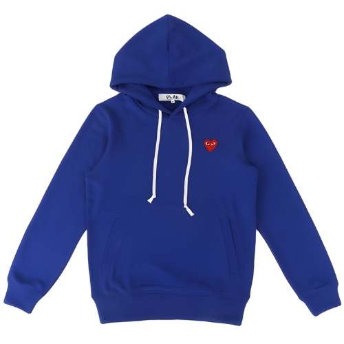 Comme Des Garcons Play Pullover Blue Hoodie